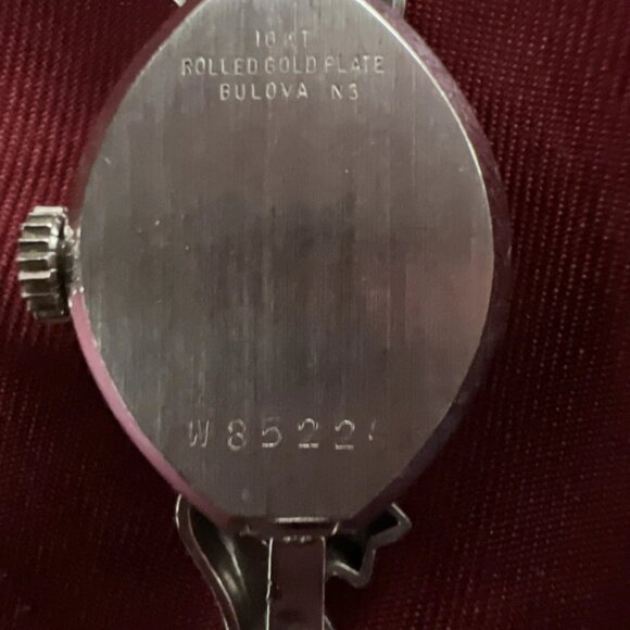 Vintage Bulova Elegant Cocktail Ladies\' Watch 10k White Gold Filled 1950-1960s